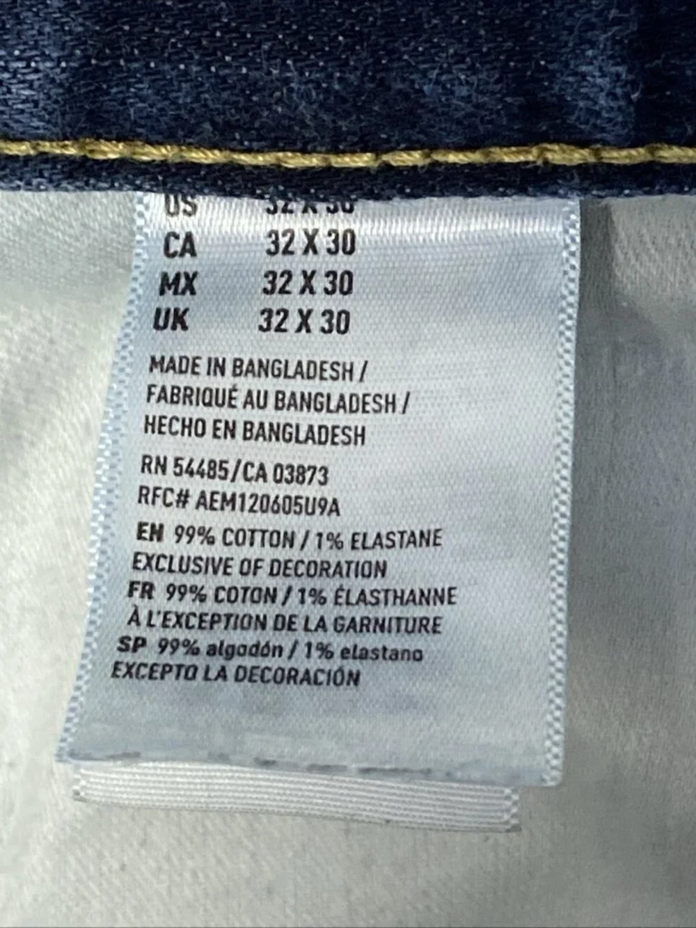 American Eagle Slim Jeans Mens sz 32 x 29 Blue Core Flex Stretch
